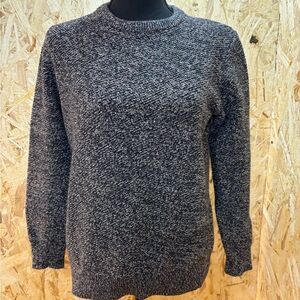 Cozy Charcoal Crewneck Sweater - Eclectic Grandpa